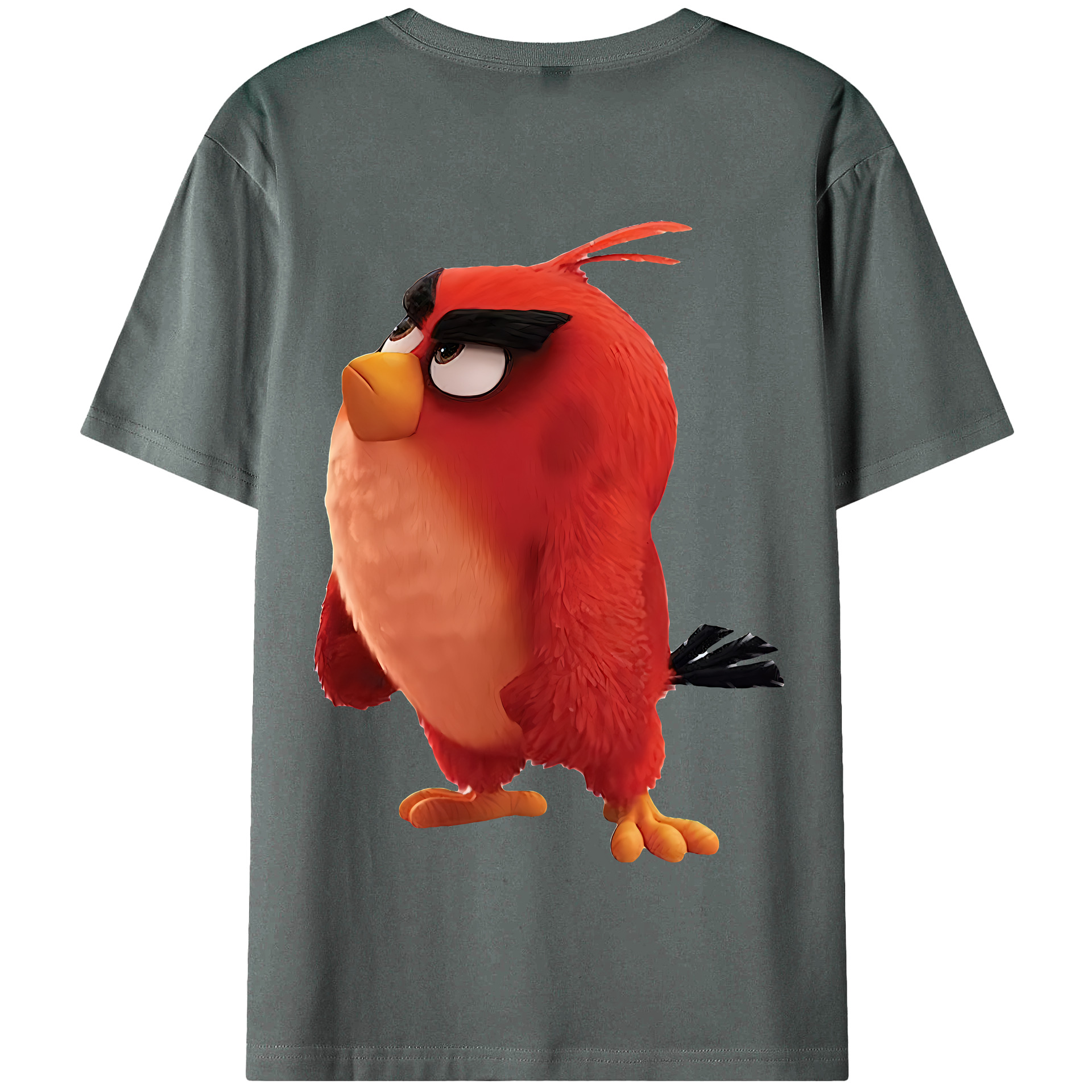 （画像用） Angry Birds アングリーバード 綿100％半袖Tシャツ（背面プリント）